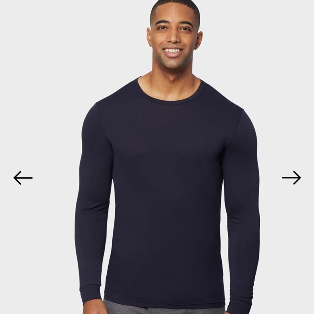 32 Degrees Performance Mesh long sleeve crew neck